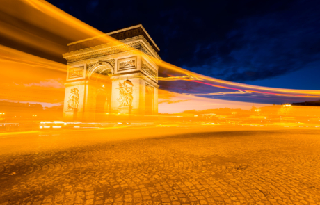 Parijs avondfotografie lichtstrepen fotoreis