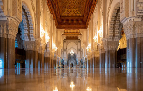 Casablanca Hassan II Moskee fotografie interieur