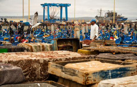 Essaouira haven vissers straatfotografie Kust Marokko