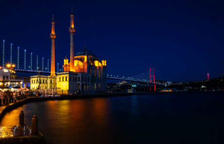 Avondfotografie stadsfotografie blauwe uurtje Istanbul Turkije