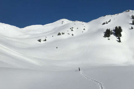Sneeuwschoenwandelen tijdens fotoreis fotograaf