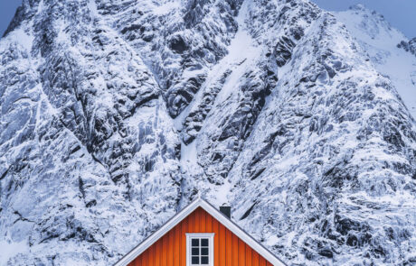 Lofoten Hamnoy Sakrisoy Houten Huisjes fotograferen