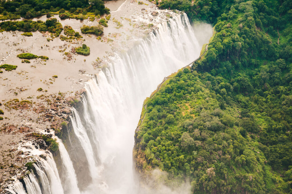 Heliloptervlucht over Victoria Falls helikoptervlucht