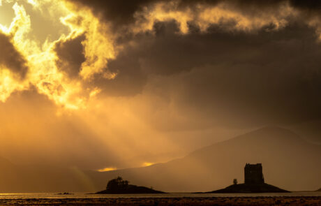 castle-Kasteel-schotland-zonsondergang